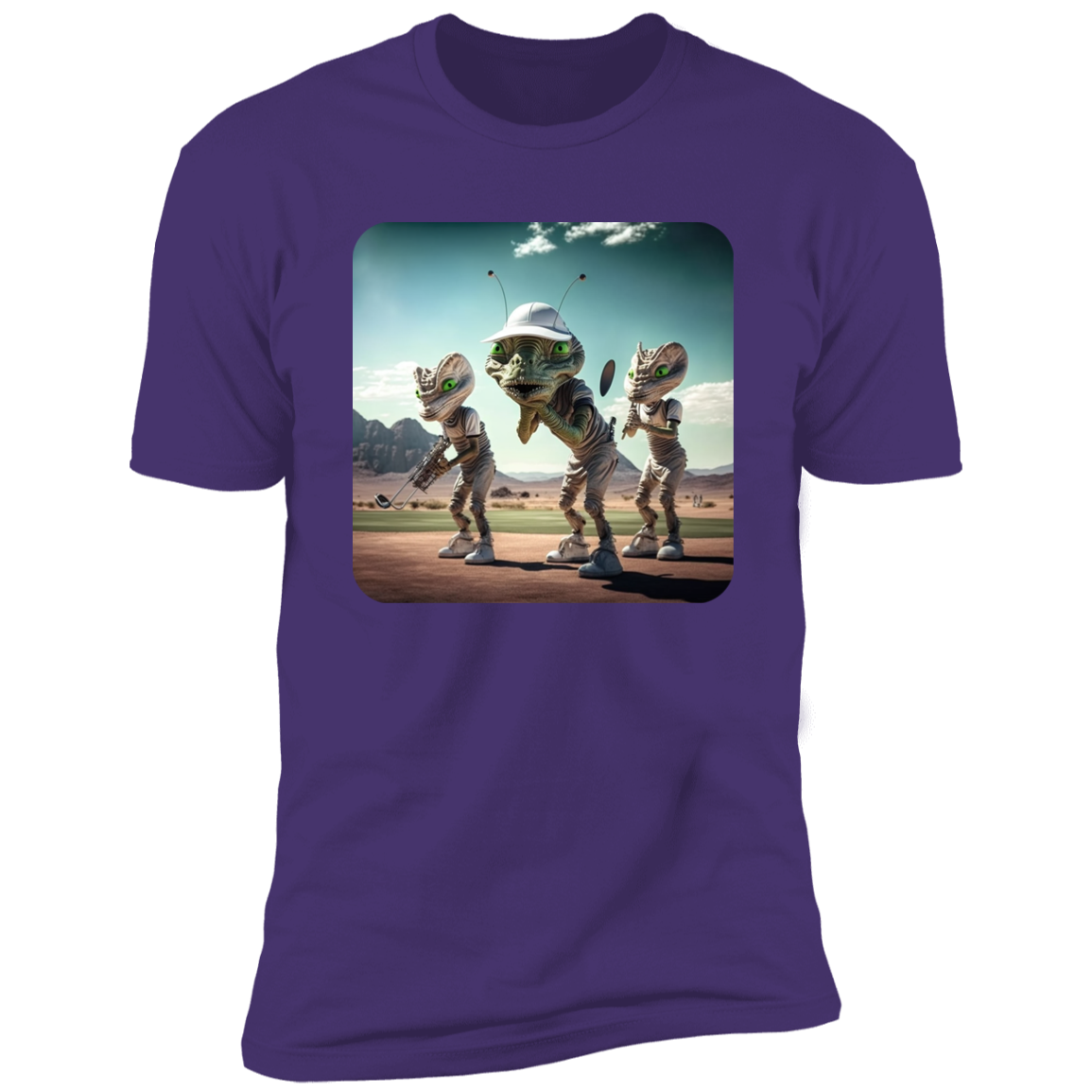 Aliens Playing Golf #2