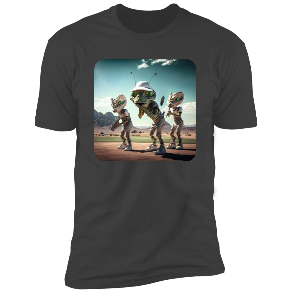 Aliens Playing Golf #2