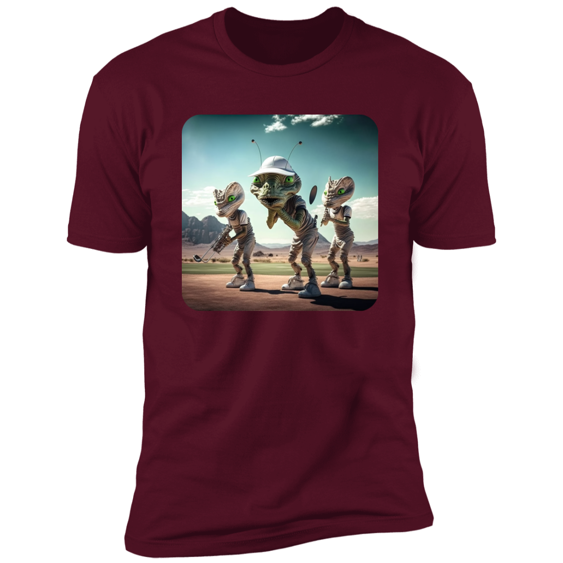 Aliens Playing Golf #2