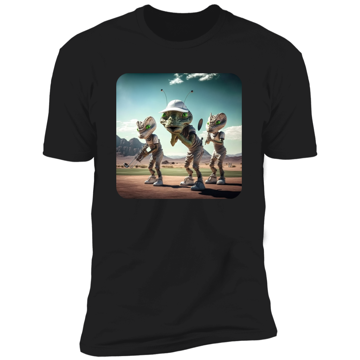 Aliens Playing Golf #2