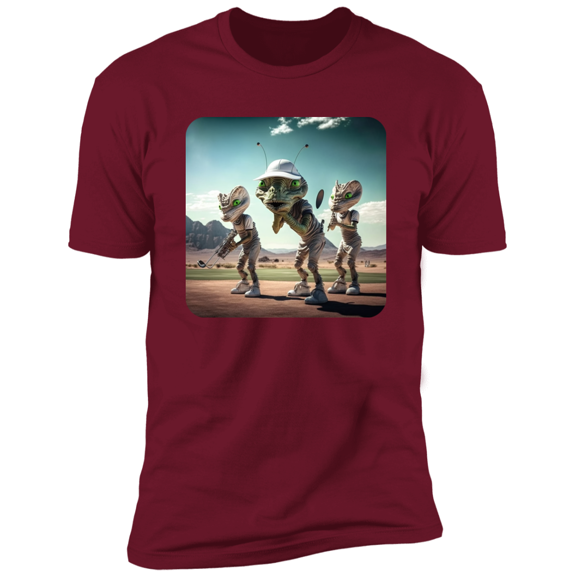 Aliens Playing Golf #2