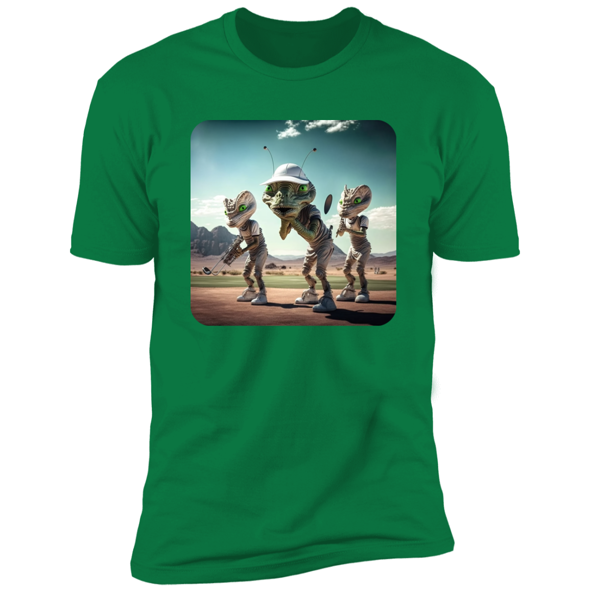 Aliens Playing Golf #2