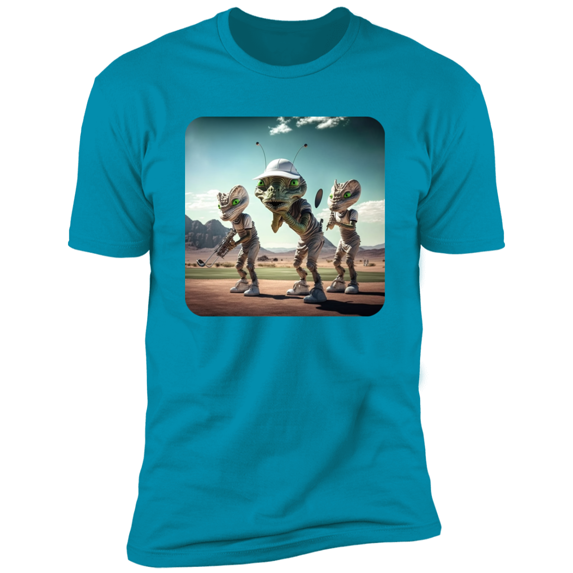 Aliens Playing Golf #2