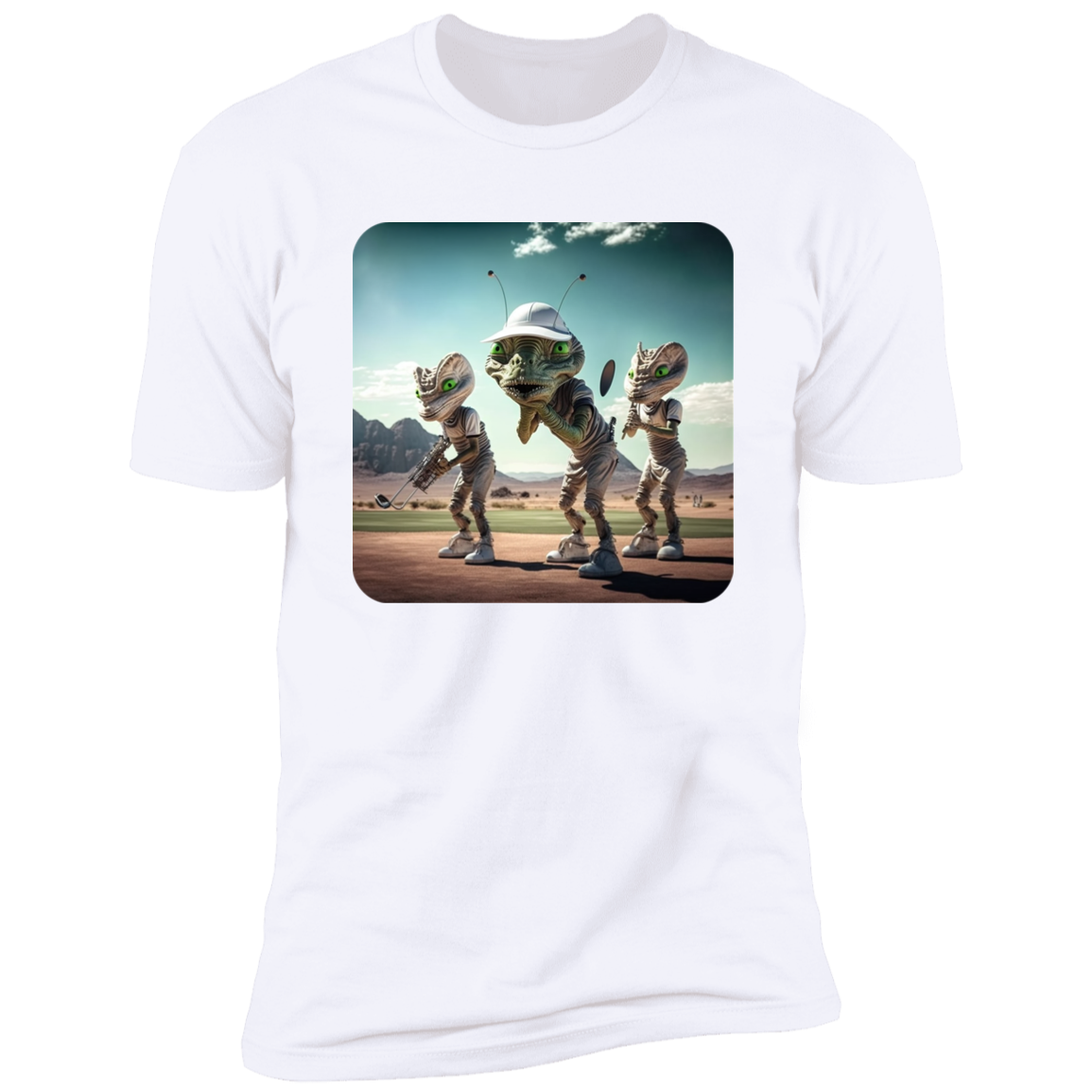 Aliens Playing Golf #2