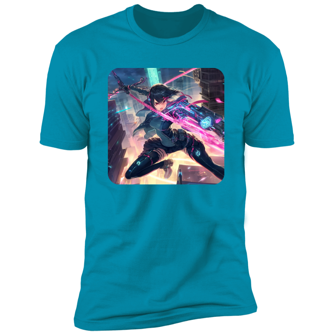 Cyberpunk Kawaii Combat Tee