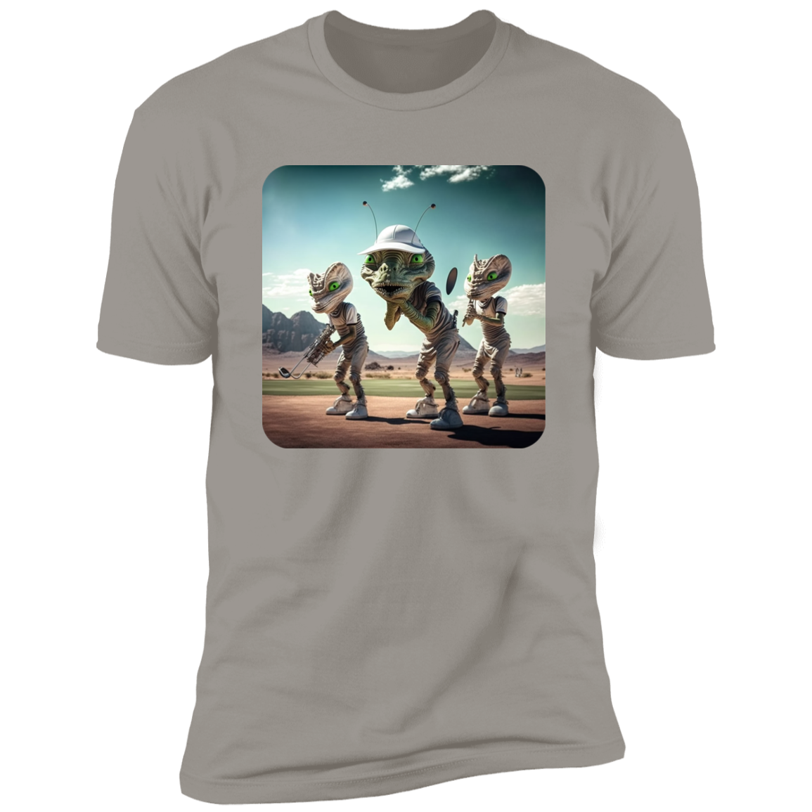 Aliens Playing Golf #2