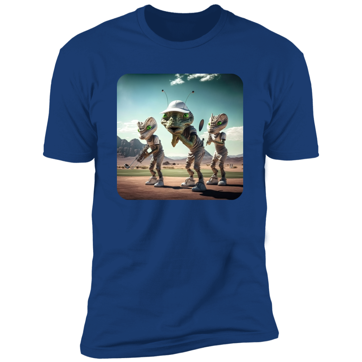 Aliens Playing Golf #2