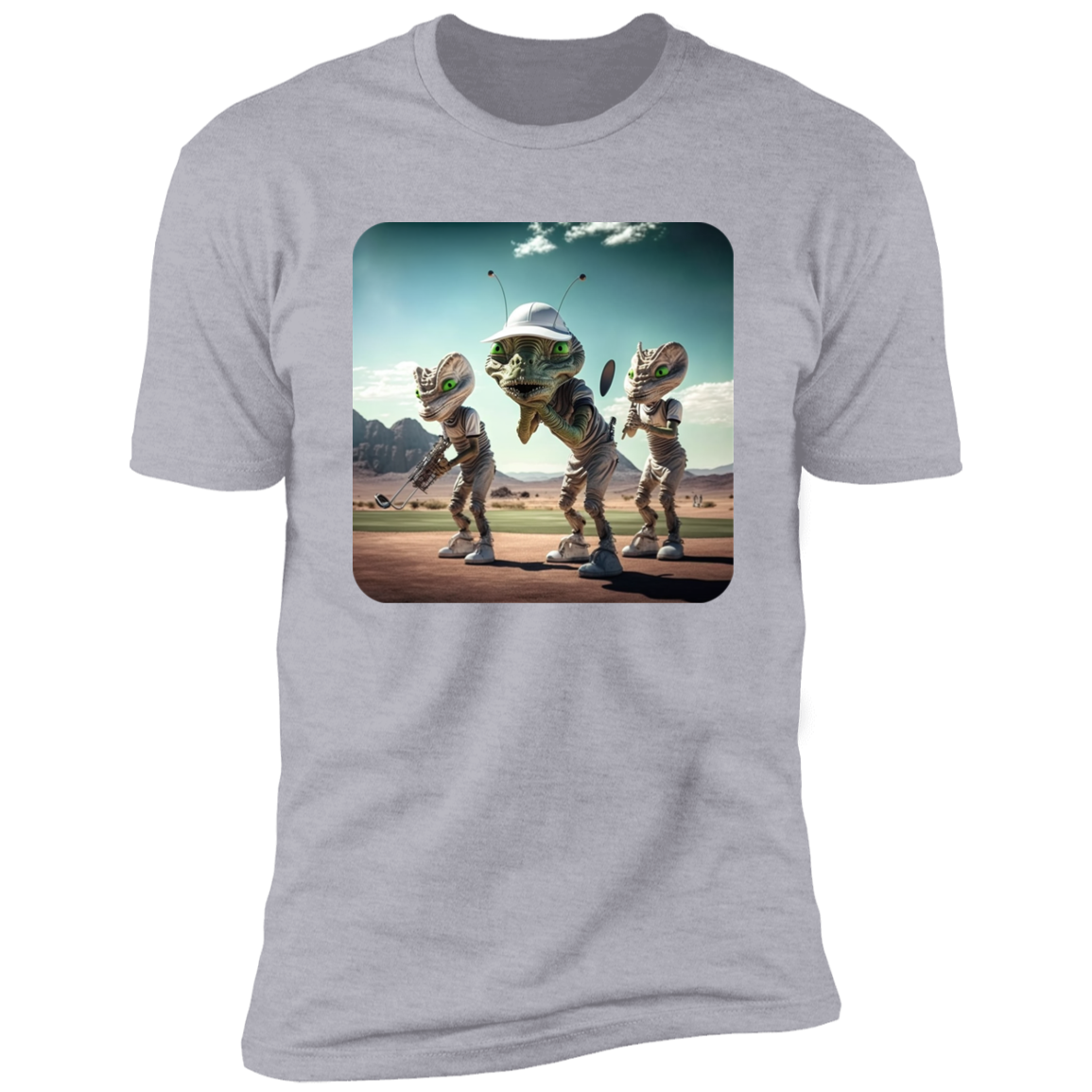 Aliens Playing Golf #2