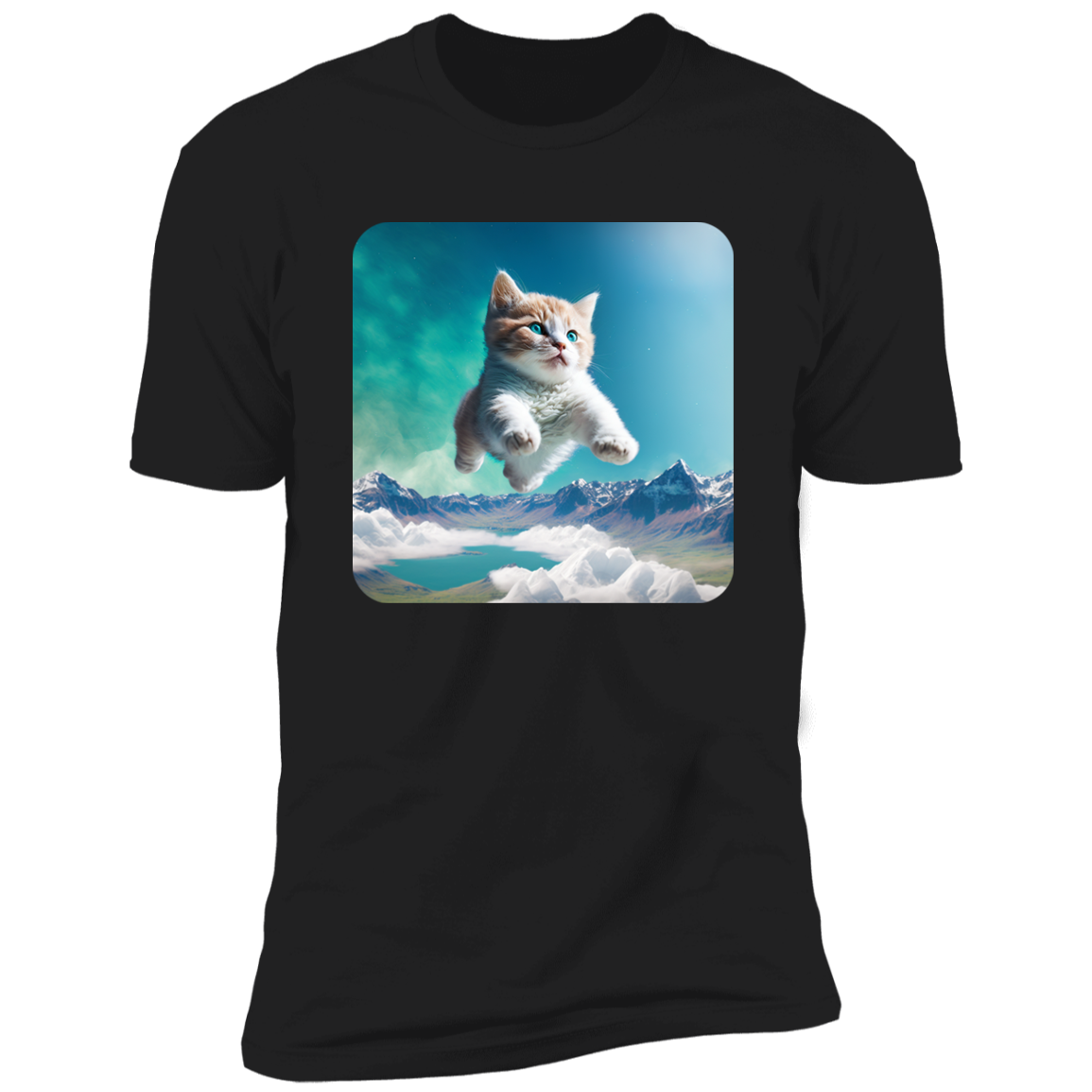 Skydiving Kitty Tee
