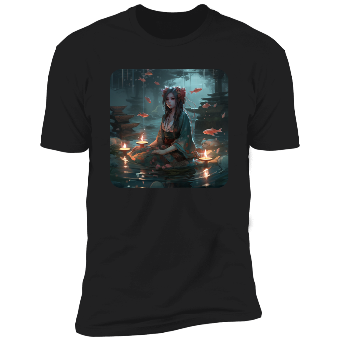 Kimono Mermaid: Illuminated Death Art