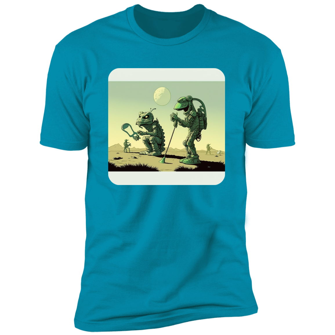 Aliens Playing Golf