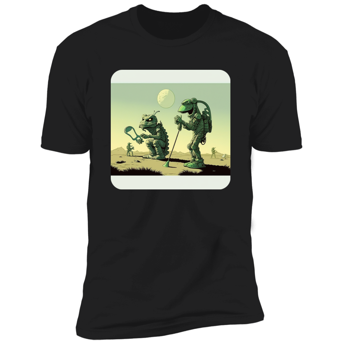 Aliens Playing Golf