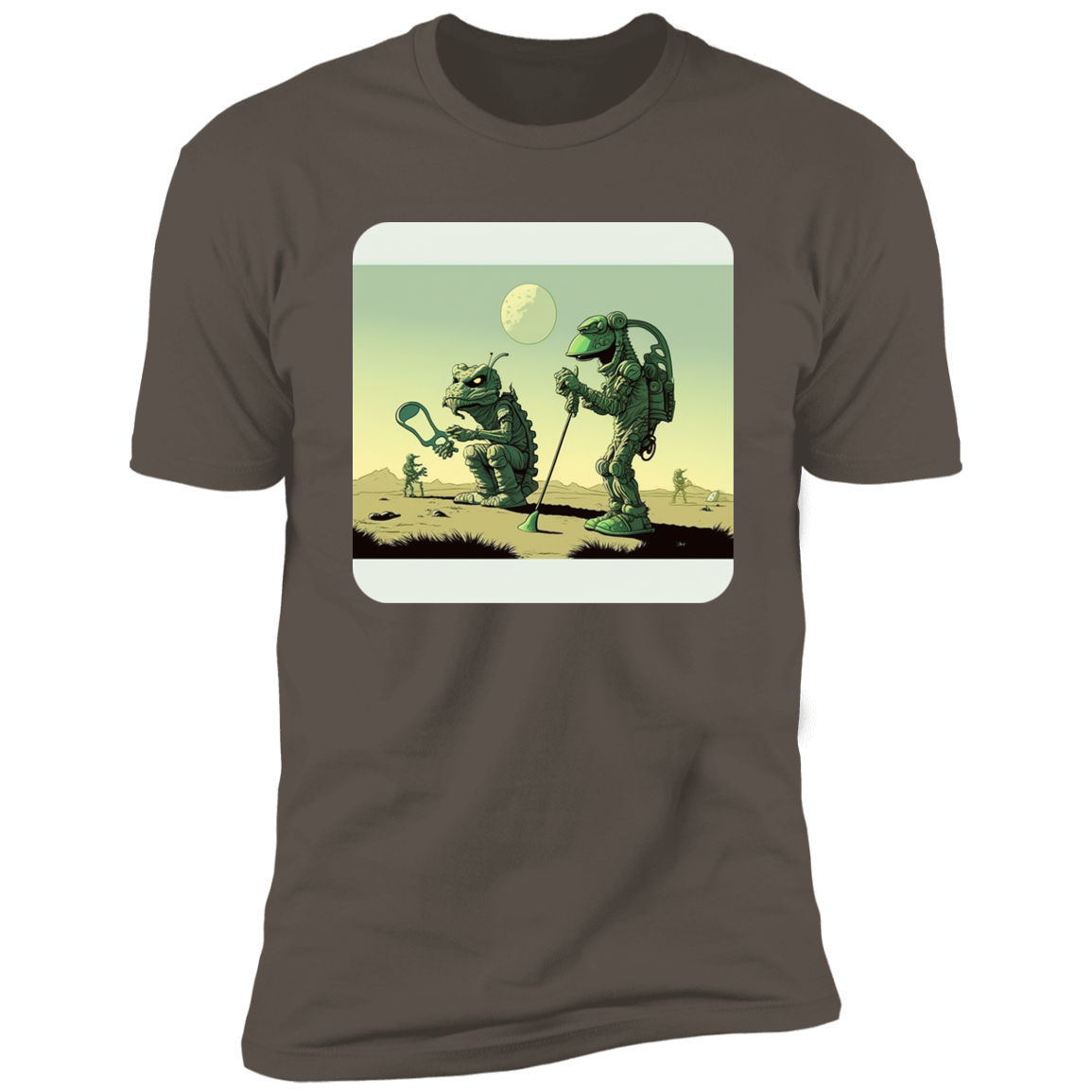 Aliens Playing Golf