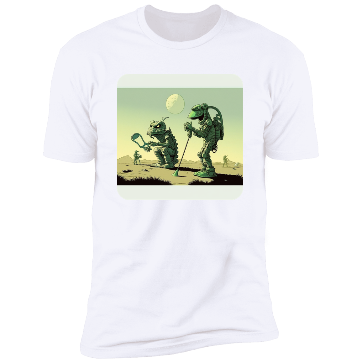 Aliens Playing Golf
