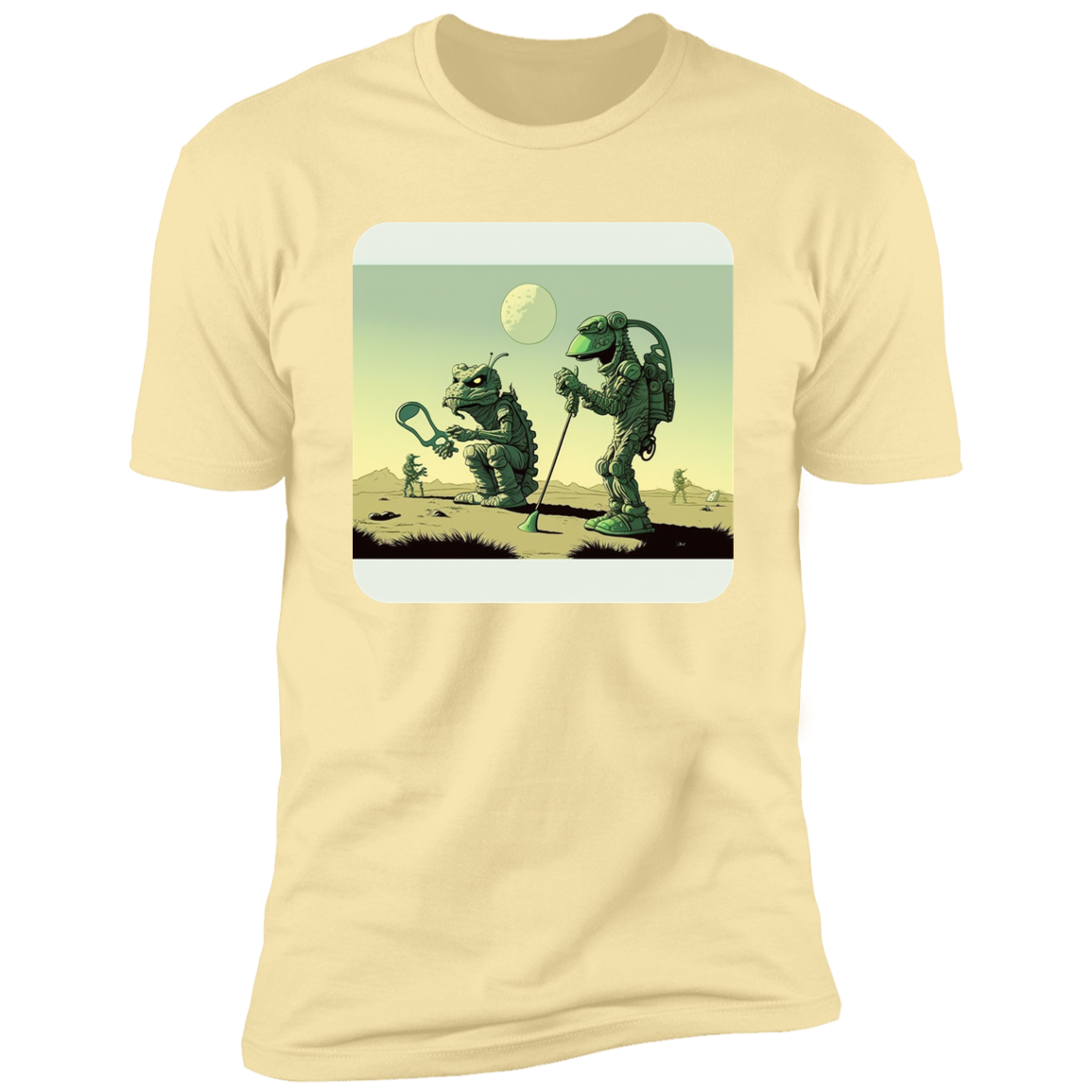 Aliens Playing Golf