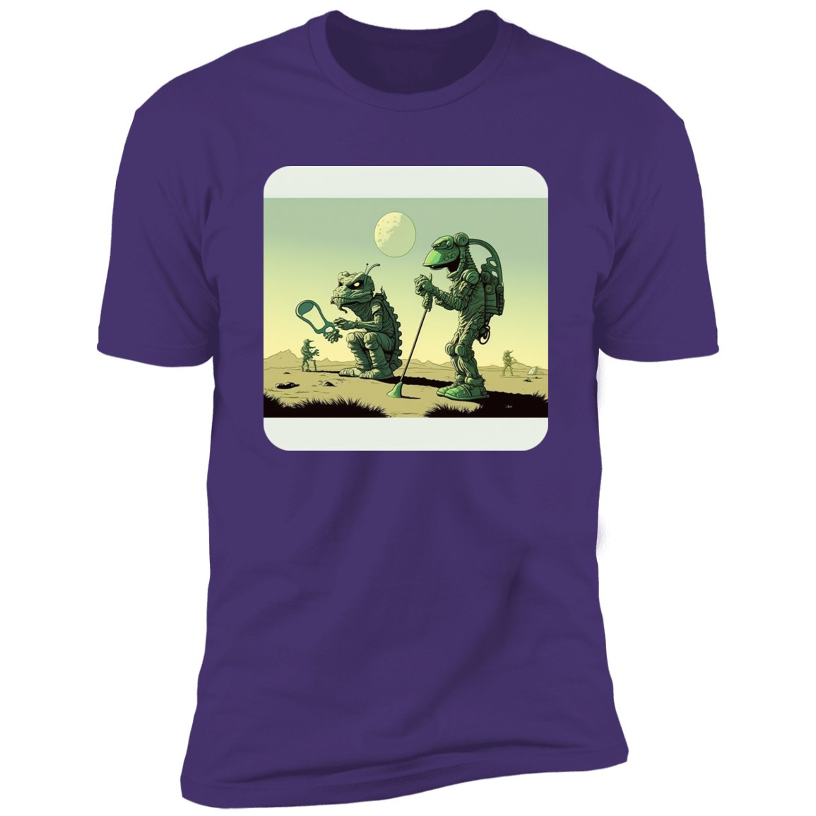 Aliens Playing Golf