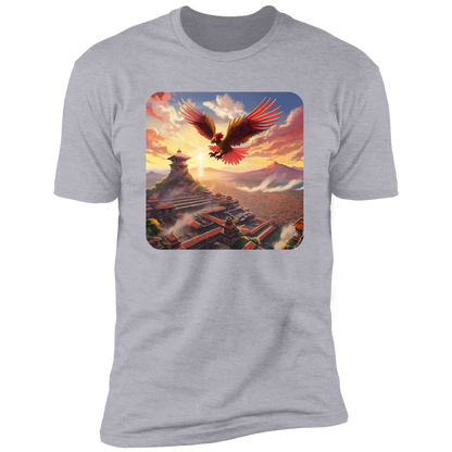 Sacred Bird Flying Over Aztec City #2