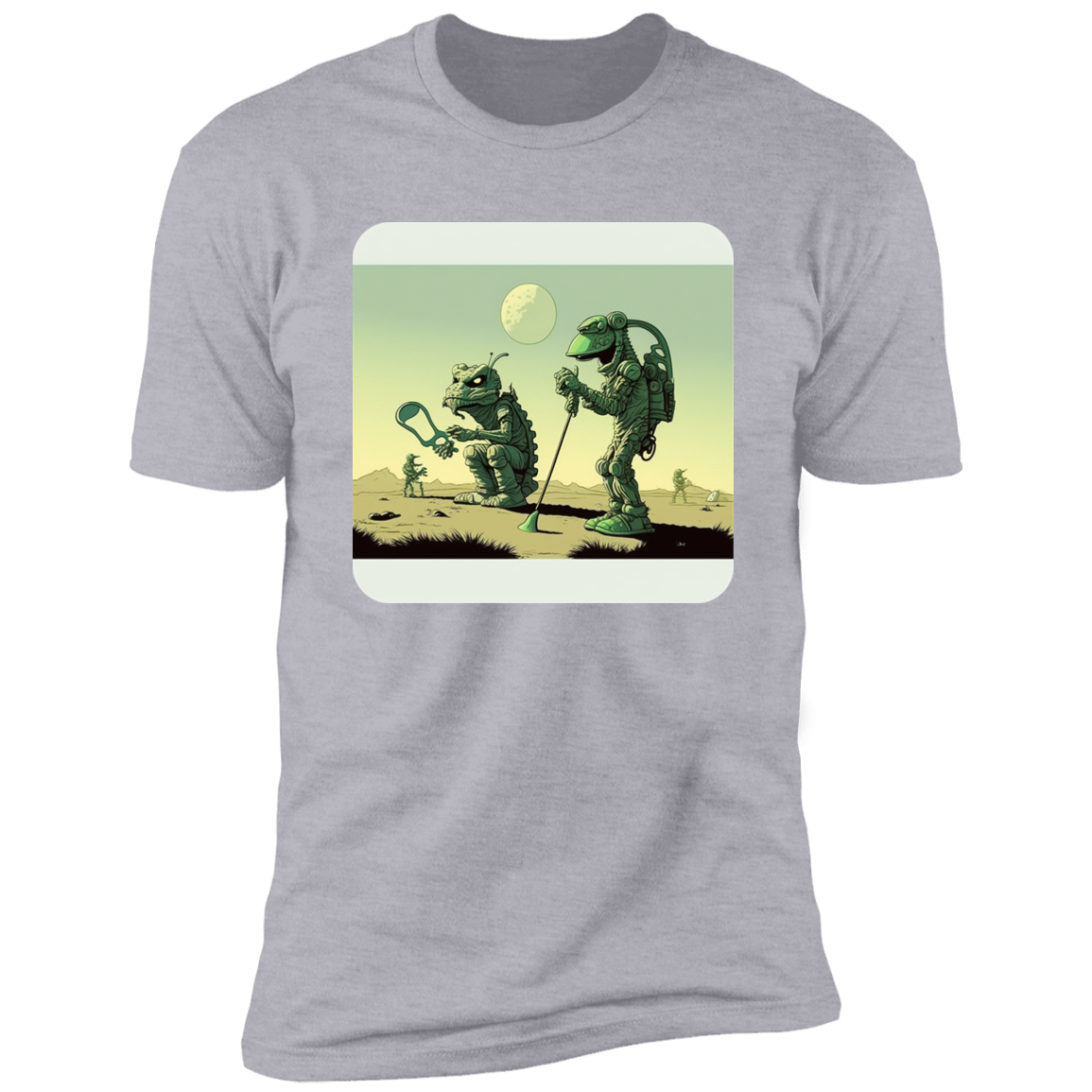 Aliens Playing Golf