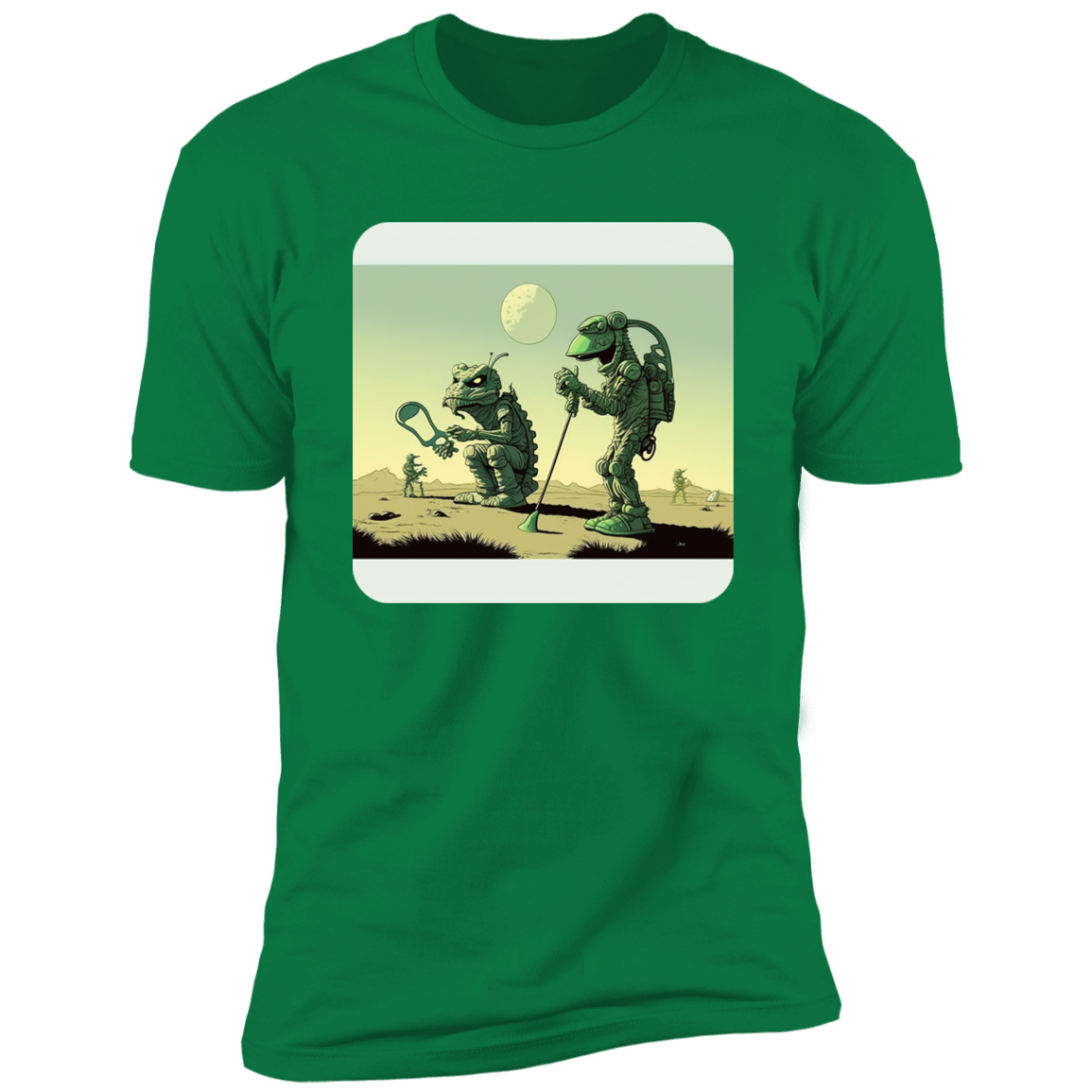 Aliens Playing Golf
