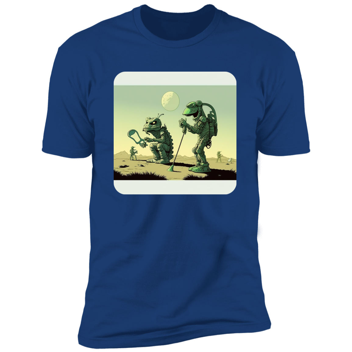 Aliens Playing Golf