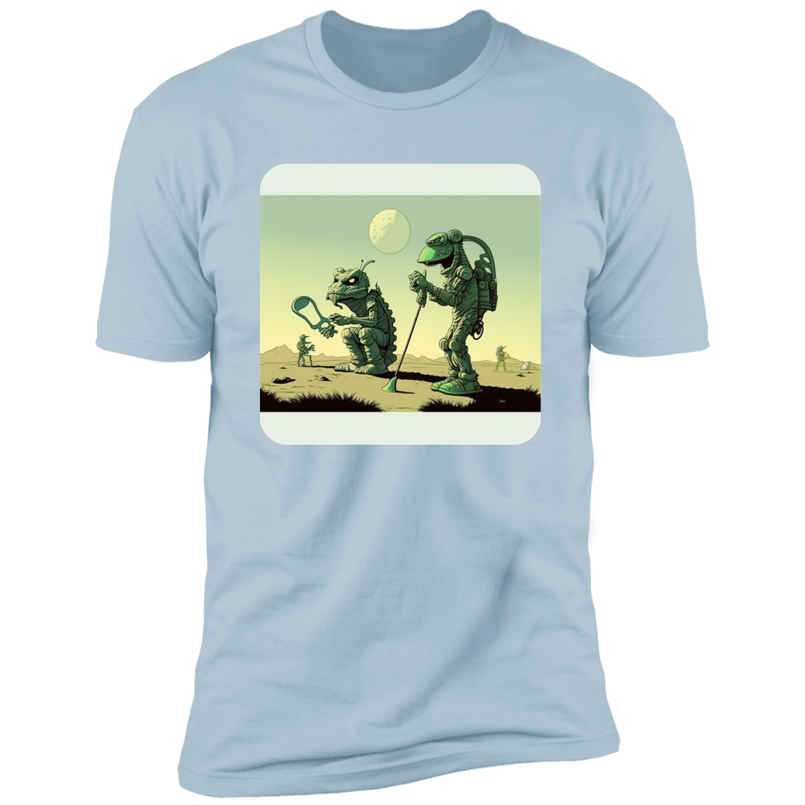 Aliens Playing Golf