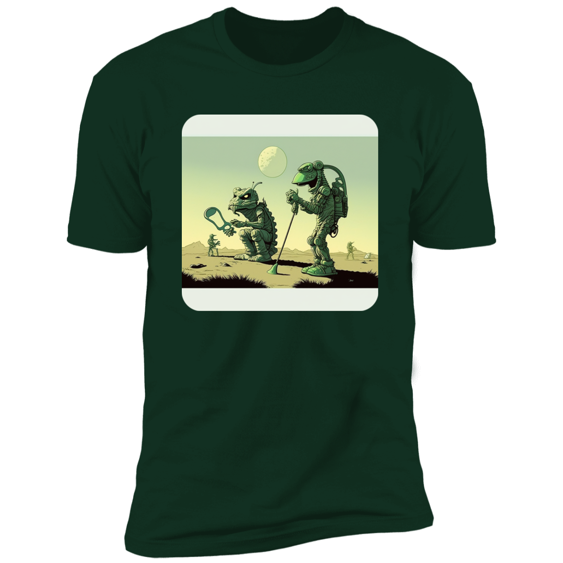 Aliens Playing Golf