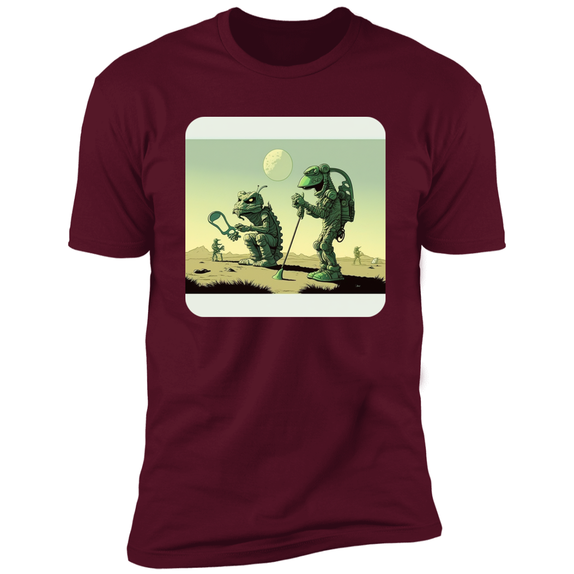 Aliens Playing Golf