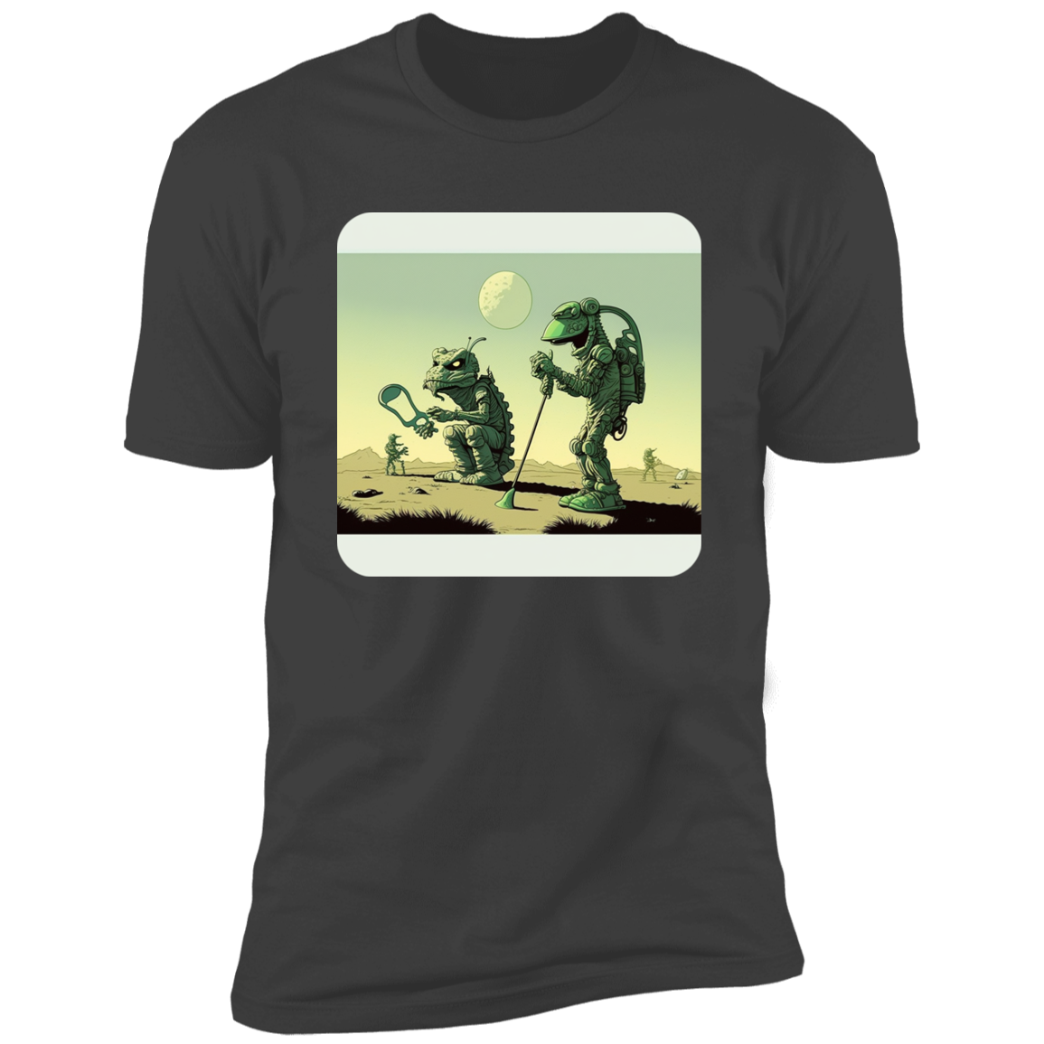 Aliens Playing Golf